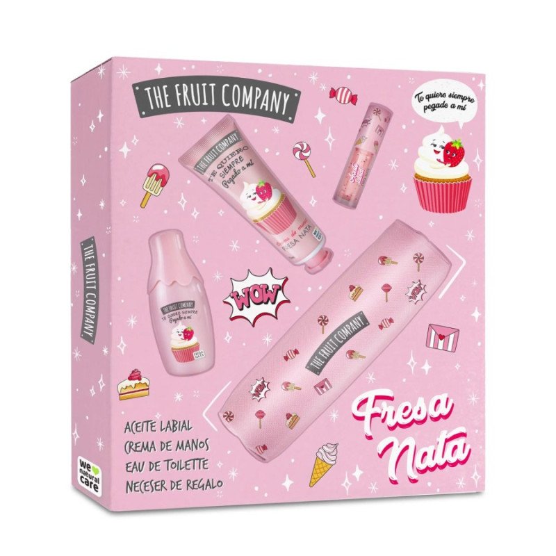 CONJUNTO DE MORANGO E CREME THE FRUIT COMPANY