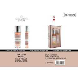 LA VIDA BELLA EAU DE PARFUM SET 37+20ML. POUR FEMME REYES QUEENS