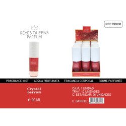 PARFUM CORPS PARFUMÉE AUX BAIES DE CRISTAL 90ML. REINES ROIS