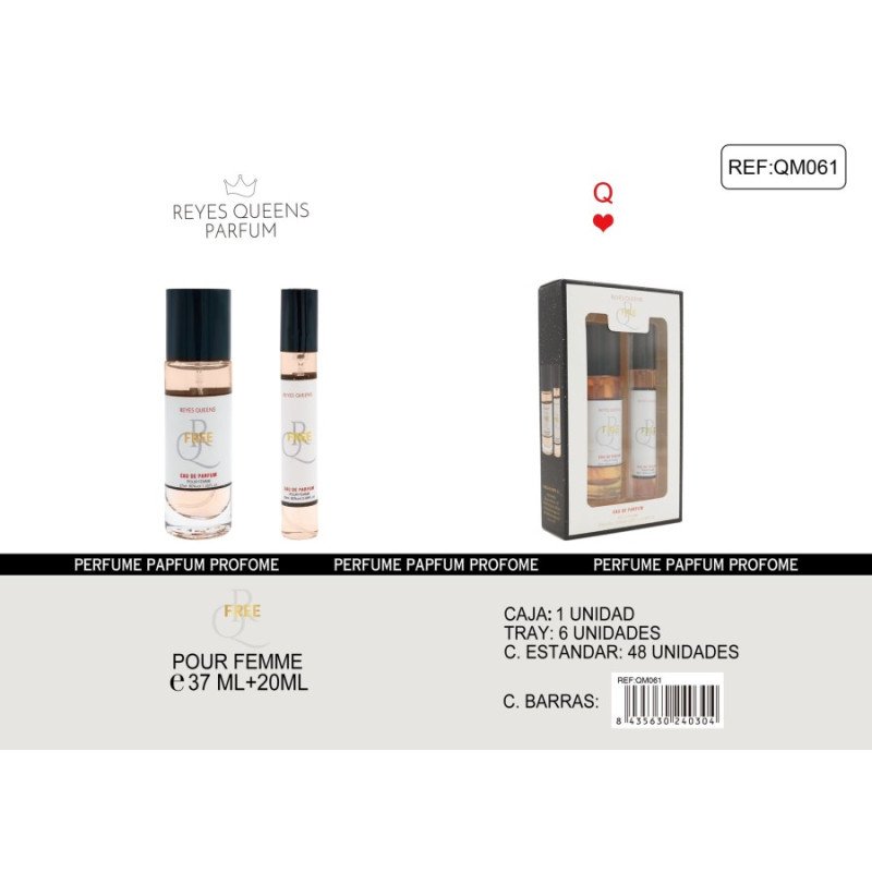 EAU DE PARFUM CONJUNTO GRATUITO 37+20ML. POUR FEMME REYES QUEENS