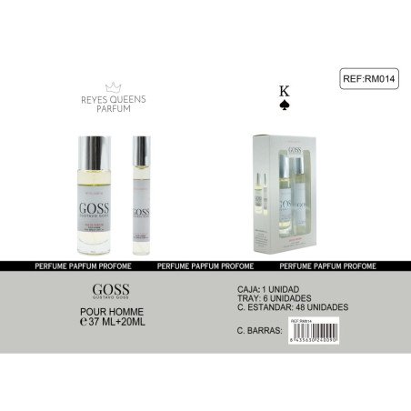 GOSS EAU DE PARFUM COFFRET 37+20ML. REINES ROIS