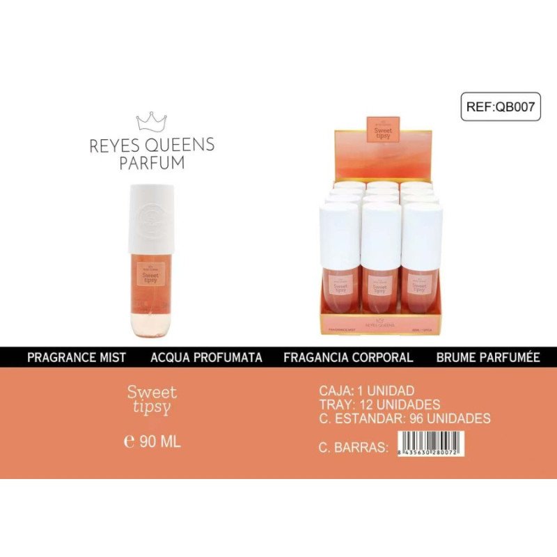 PARFUM CORPS PARFUMÉ SWEET TIPSY 90ML. REINES ROIS