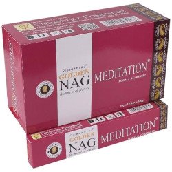 NAG MEDITATION GOLDEN INCENSE (€0.65 PACK) PACK 12 VIJAYSHREE FRAGANCE PACKAGES