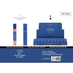 EAU DE TOILETTE CITRUS ORIZON ELIXIR POUR HOMME 33ML.(1,39€ UNIDADE) PACK 20 KINGS QUEENS