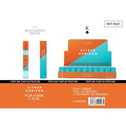 EAU DE TOILETTE CITRUS ORIZON POUR HOMME 33ML.(€1,39 UNIDADE) PACK 20 KINGS QUEENS