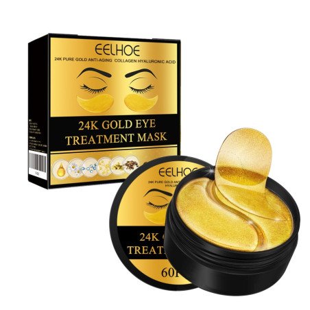 24K EYE CONTOUR PATCHES WITH COLLAGEN AND HYALURONIC 60PCS EELHOE