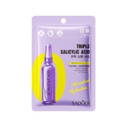 MASQUE VISAGE EN AMPOULE D'ACIDE SALICYLIQUE (0,49€ UNITÉ) PACK 6 SADOER