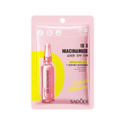 NIACINAMIDE FACIAL MASK (€0.49 UNIT) PACK 6 SADOER