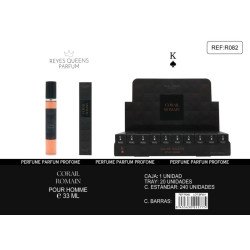 EAU DE TOILETTE CORAL ROMAIN POUR HOMME 33ML.(€1,39 UNIDADE) PACK 20 KINGS QUEENS