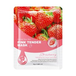 STRAWBERRY MOISTURIZING FACIAL MASK 25GR.(€0.49 UNIT) PACK 6 FAYANKOU