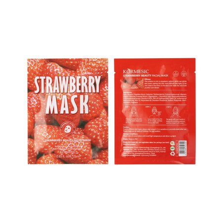 MÁSCARA FACIAL MORANGO 25GR.(€0,59 UNIDADE) PACK 6 KORMESIC