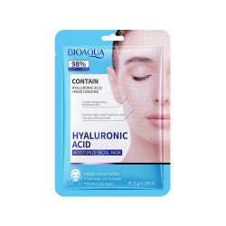 MOISTURIZING FACIAL MASK WITH HYALURONIC ACID 25GR. (€0.49 UNIT) PACK 6 BIOAQUA