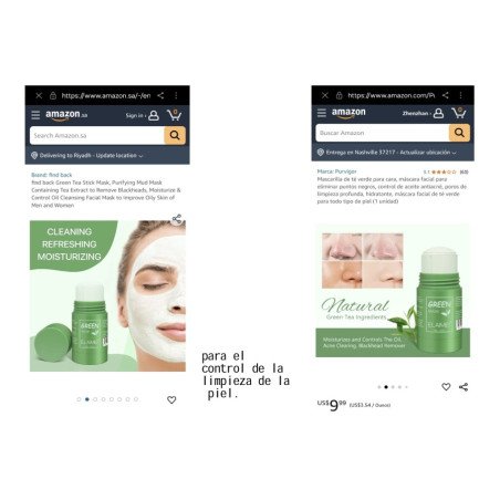 MÁSCARA FACIAL ÓLEO DE CHÁ VERDE 40GR. MEIDIAN