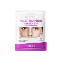 MÁSCARA FACIAL ANTI-SARDAS BRANQUEADORA DE NICOTINAMIDA 25GR.(0,75€ UNIDADE) PACK 12 SADOER