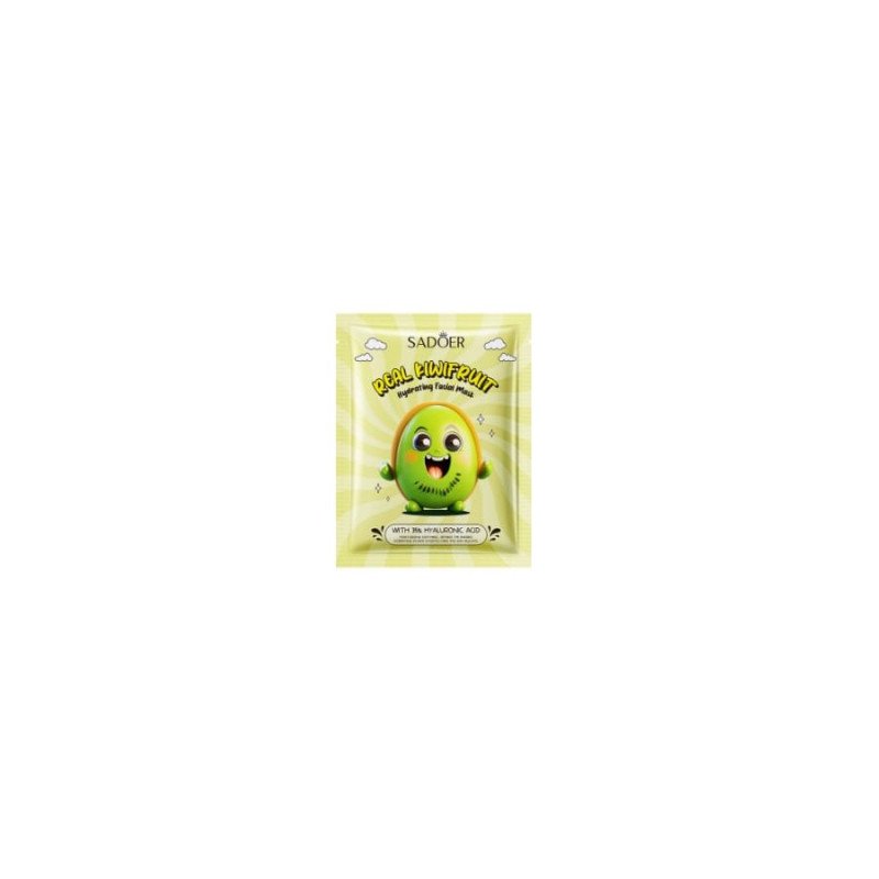 MÁSCARA HIDRATANTE KIWI + ÁCIDO HIALURÓNICO 25GR.(0,49€ UNIDADE) PACK 12 SADOER