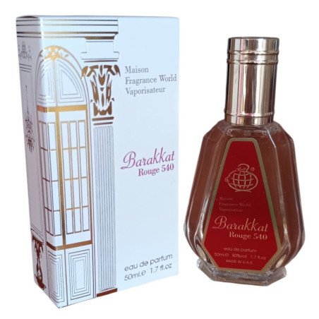 EAU DE PARFUM BARAKKAT ROUGE 540 50ML. MUNDO FRAGRÂNCIA