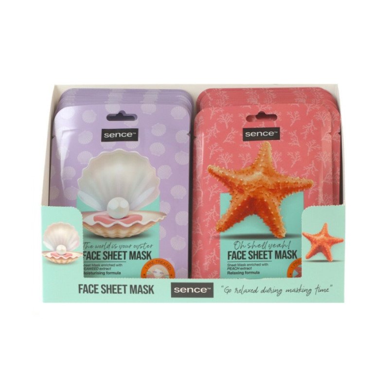 SHEET MASKS (€0.89 UNIT) PACK 24 SENCE