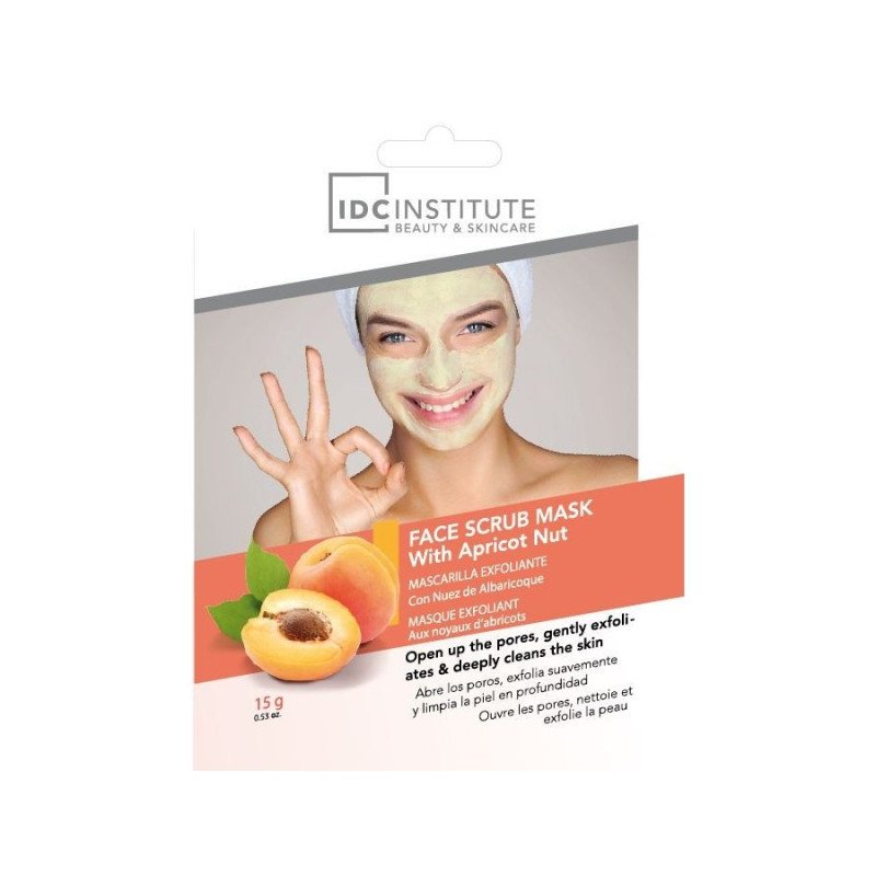 MÁSCARA ESFOLIANTE COM NOZ DE DAMASCO (€0,85 UNIDADE) PACK 12 IDC INSTITUTE