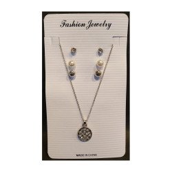 COLLIER + BOUCLES D'OREILLES (0,45€ UNITÉ) PACK 24 MODE