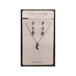 COLLAR + PENDIENTES (0.45€ UNIDAD) PACK 24 FASHION