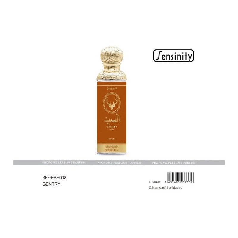 NÉVOA CORPORAL GENTRY POUR HOMME 250ML. SENSINIDADE