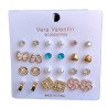 ENSEMBLE DE BOUCLES D'OREILLES ASSORTIES (ENSEMBLE 0,50 €)PACK 12