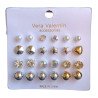 ENSEMBLE DE BOUCLES D'OREILLES ASSORTIES (ENSEMBLE 0,50 €)PACK 12
