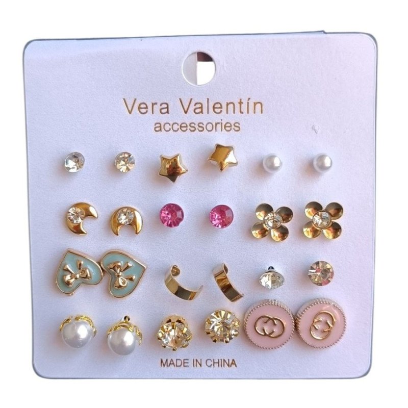 ASSORTED EARRING SET (€0.50 SET)PACK 12
