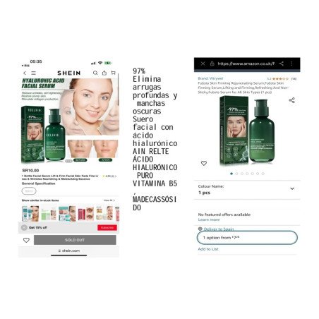 SORO FACIAL COM ÁCIDO HIALURÔNICO 80ML. EELHOE