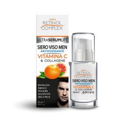 SÉRUM VISAGE VITAMINE C HOMME 30ML. COMPLEXE DE RÉTINOL