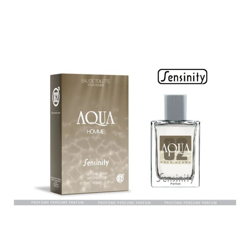 EAU DE TOILETTE AQUA POUR HOMME 100ML. SENSINIDADE