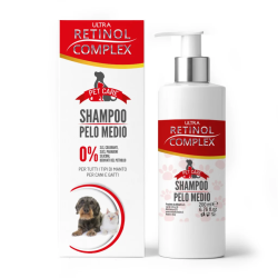 SHAMPOO PET PARA CABELOS MÉDIOS 200ML. COMPLEXO DE RETINOL