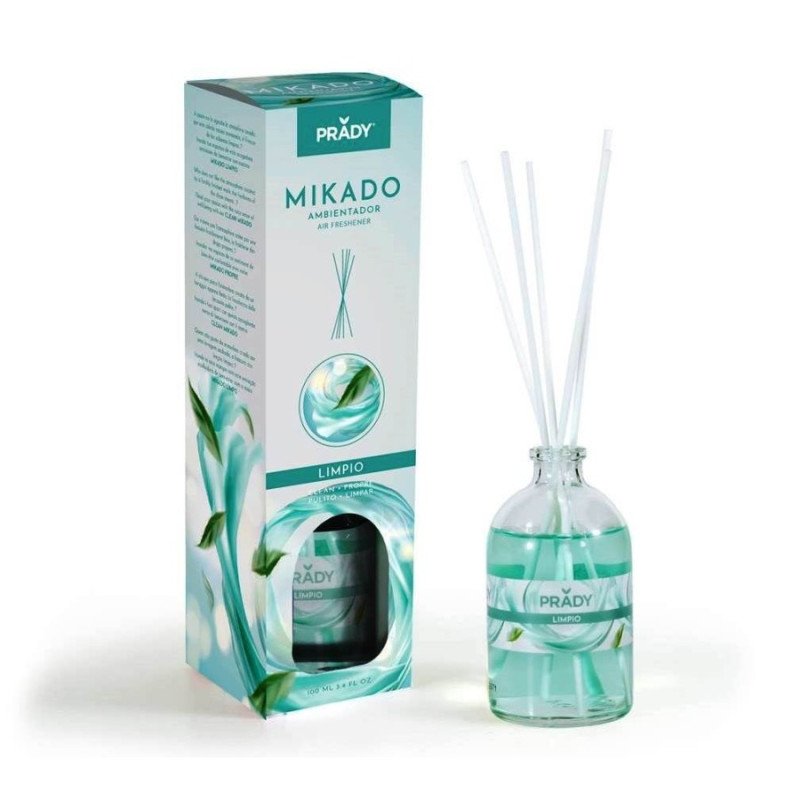 CLEAN MIKADO AIR FRESHENER 100ML.(€1.60 UNIT) PRADY 12 PACK