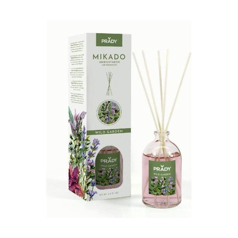 DÉSODORISANT MIKADO WILD GARDEN 100ML.(1,60€ UNITÉ)PACK 12 PRADY