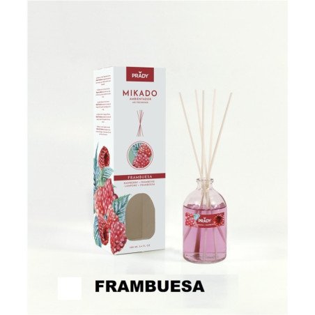 AMBIENTADOR MIKADO FRAMBUESA 100ML.(1.60€ UNIDAD) PACK 12 PRADY