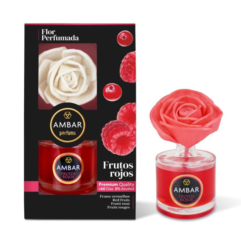 Ambientador FLOR DE FRUTAS VERMELHAS 75ML. ÂMBAR