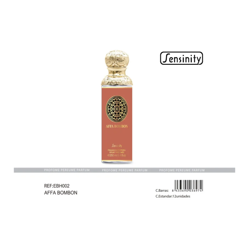 NÉVOA CORPORAL AFFA BOMBON POUR HOMME 250ML. SENSINIDADE