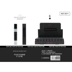 EAU DE TOILETTE INTENSE ROME MAN POUR HOMME 33ML.(€1,25 UNIDADE) PACK 240 REYES QUEENS