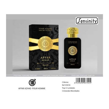 EAU DE TOILETTE AFFAR AZHAD POUR HOMME 100ML. SENSINIDADE