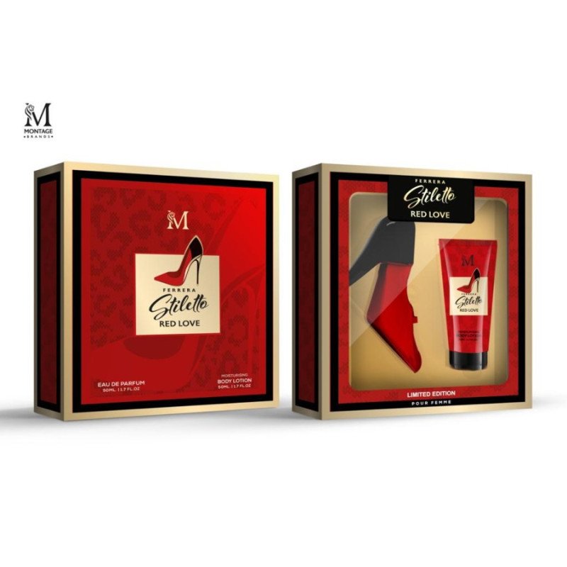 PACK FERRERA STILETTO RED LOVE POUR FEMME (€4.55 UNIT)PACK 12 MIRAGE BRANDS