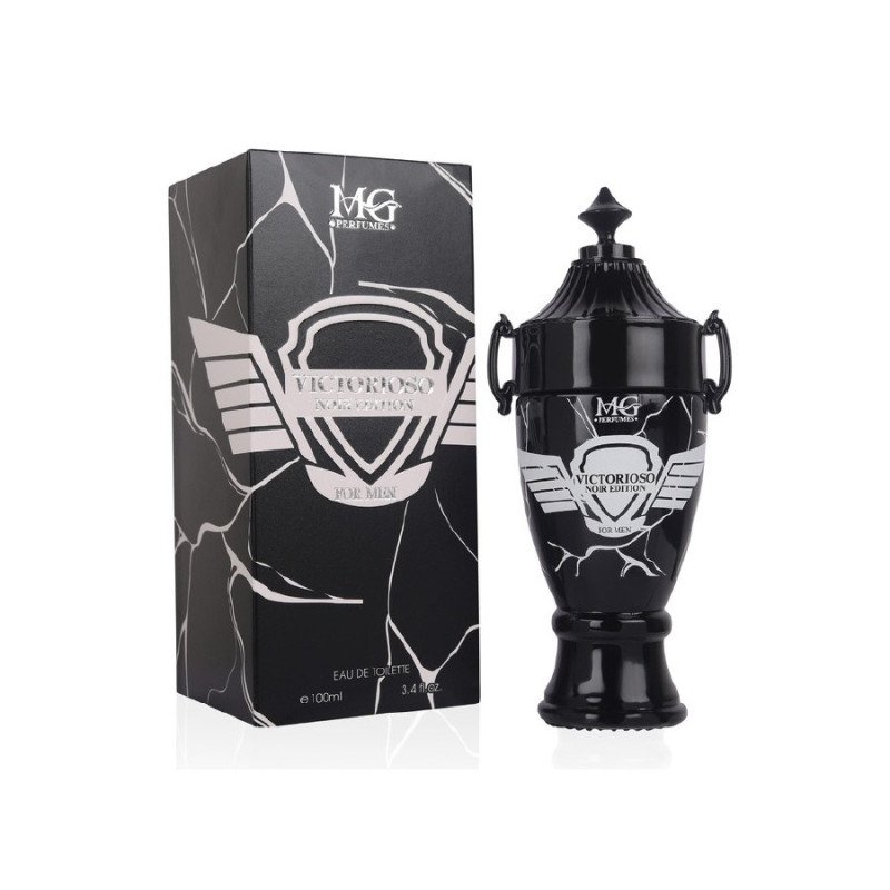 EAU DE TOILETTE VICTORIOSO NOIR EDIÇÃO POUR HOMME 100ML. MG PERFUMES
