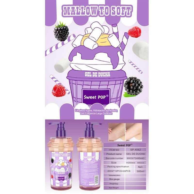 Gel Douche Mallow To Soft Sweet POP 500ml 🧼