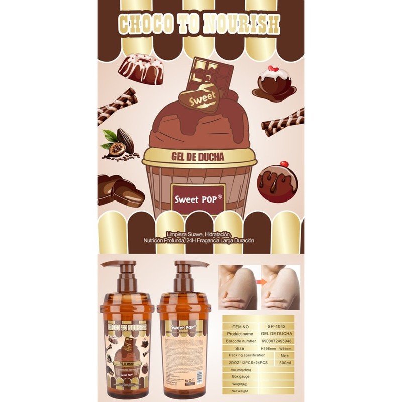 Choco To Nourish Shower Gel Sweet POP 500ml 🍫