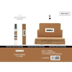 EAU DE TOILETTE SANDALO POUR HOMME 33ML.(€1.39 UNIT) PACK 20 KINGS QUEENS