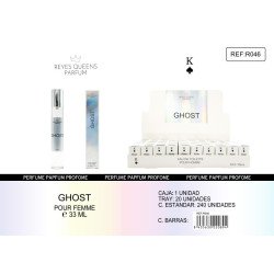 EAU DE TOILETTE GHOST POUR HOMME 33ML.(€1,39 UNIDADE) PACK 20 KINGS QUEENS