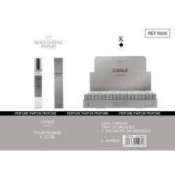 EAU DE TOILETTE CANLE SPORTS POUR HOMME 33ML.(1.39€ UNIDAD) PACK 20 REYES QUEENS