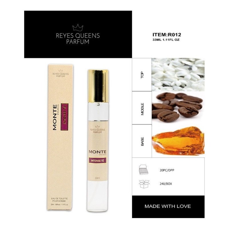 EAU DE TOILETTE MONTE PARIS POUR HOMME 33ML.(1.39€ UNIDAD) PACK 20 REYES QUEENS