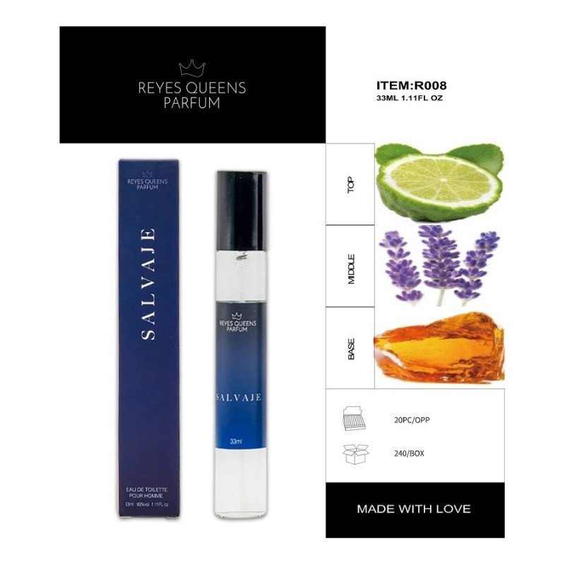 EAU DE TOILETTE SAVAJE POUR HOMME 33ML.(€1.39 UNIT) PACK 20 KINGS QUEENS