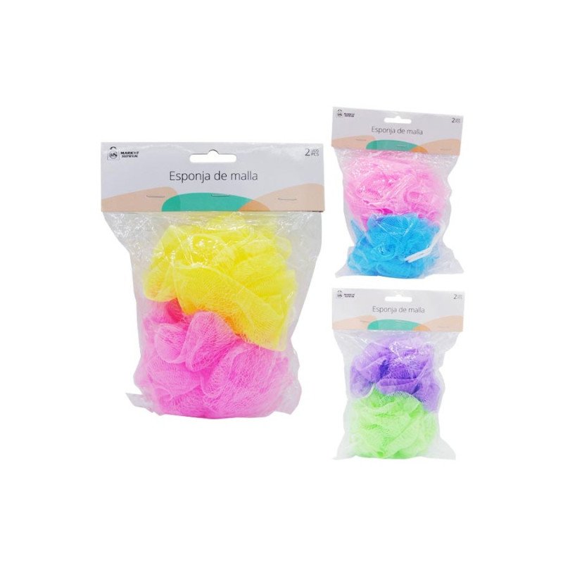 BATH SPONGE (€0.69 SET) PACK 12 MARKET SUPREM
