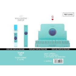 EAU DE TOILETTE TROPICAL EASE POUR FEMME 33ML.(1.39€ UNIT) PACK 20 REYES QUEENS